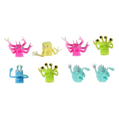 CHICAMPERA 8Stücke Fingerpuppen Lustige Cartoon Kobold Handpuppen Für Sicheres Für Zuhause Und Partys Und Attraktiv Für Puppenspiele Und Kreative Unterhaltung von CHICAMPERA