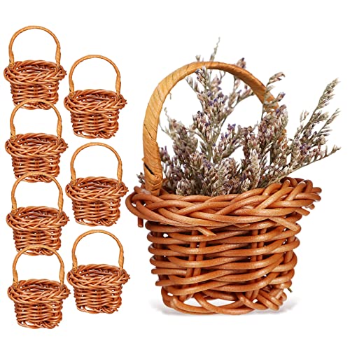 CHICAMPERA 8Stücke Korb aus Rattan Teiliges für Puppenhaus Deko Entzückende Miniaturkörbe für Garten und Picknick Perfektes für Enthusiasten CHICAMPERA 8Stücke Korb aus Rattan Teiliges für Puppenhaus Deko Entzückende Miniaturkörbe für Garten und Picknick Perfektes für Enthusiasten von CHICAMPERA