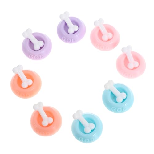 CHICAMPERA 8pcs Dollhouse Mini Accessoires Set Miniatur Hundeplattenpuppenhaus Gartenszene Dekoration Realistische Winzige Haustiernahrungsschale von CHICAMPERA