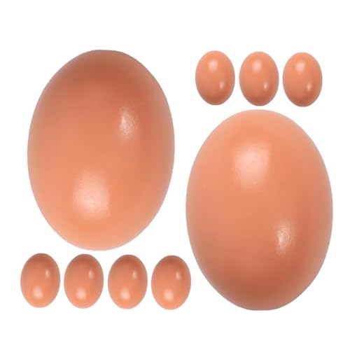 CHICAMPERA 9 Stück Teiliges aus Realistischen Holz Nesteiern für Hühnertraining Künstliche Eier Eiablage Bastelbedarf für Ostern und Vielseitige Dekoration für Drinnen und Draußen CHICAMPERA 9 Stück Teiliges aus Realistischen Holz Nesteiern für Hühnertraining Künstliche Eier Eiablage Bastelbedarf für Ostern und Vielseitige Dekoration für Drinnen und Draußen von CHICAMPERA