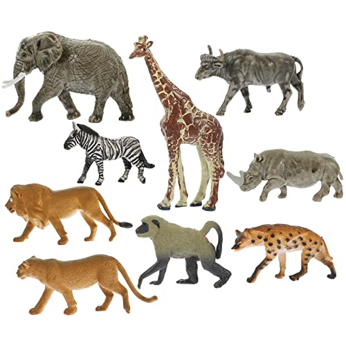 CHICAMPERA 9Stücke Teiliges Wildtiermodellset Simulierte Tierfiguren für Dekoration für Miniaturgärten und für Familie und Freunde von CHICAMPERA