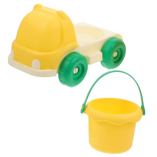 CHICAMPERA Abnehmbarer Eimer Sandauto für Kompakte Strandwagenspielzeug mit Abnehmbarem Eimer für Sommeraktivitäten im Freien für Garten und Strand von CHICAMPERA