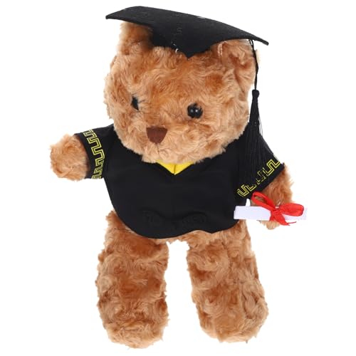CHICAMPERA Abschlussbär Plüschtier mit Doktorhut Großer für Graduation Süßes für Abiturienten und Dekoration im Klassenzimmer oder Zuhause von CHICAMPERA