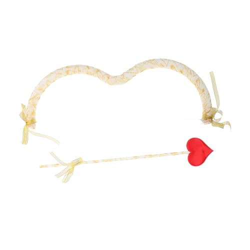 CHICAMPERA Amors Kostüm romantische Verzierung Stütze Valentinstagsdekoration Herzpfeil Party Dekoration Romantisches Spielzeugbogen Amor-Engel-Bogen Amor-Zubehörset Plastik CHICAMPERA Amors Kostüm romantische Verzierung Stütze Valentinstagsdekoration Herzpfeil Party Dekoration Romantisches Spielzeugbogen Amor-Engel-Bogen Amor-Zubehörset Plastik von CHICAMPERA