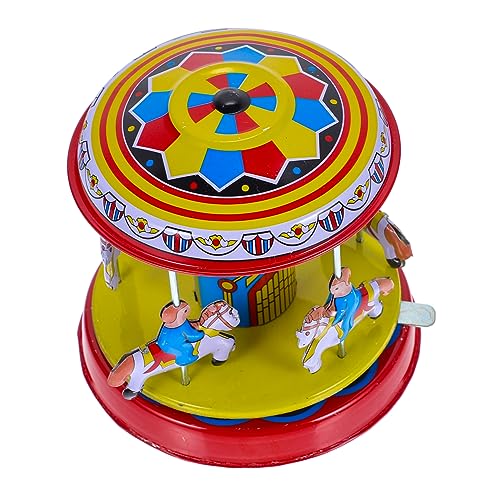 CHICAMPERA Antikes Karussell Aufziehspielzeug Vintage Clockwork für Dekoration Nostalgisches Eisenblech Karussell für Feste CHICAMPERA Antikes Karussell Aufziehspielzeug Vintage Clockwork für Dekoration Nostalgisches Eisenblech Karussell für Feste von CHICAMPERA