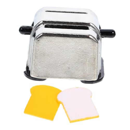 CHICAMPERA Brotbackautomat Modellspielzeug Für Puppenhaus Legierungsverzierung Mit Broten Zubehör Für Kreative Miniaturwelten Und Dioramen von CHICAMPERA