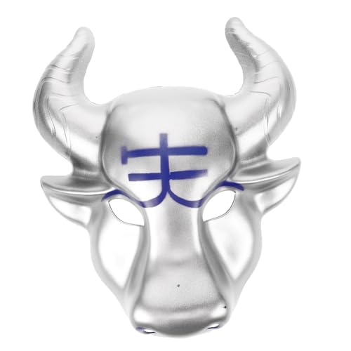 CHICAMPERA Bullenmaske Maskerademaske Für Männer Tiermaske Viehmasken Maskerade Kostüm Maske Faschingskostüm Rindermaske Masken-cosplay 3d-rindermaske Aus Kunststoff Silver Plastik CHICAMPERA Bullenmaske Maskerademaske Für Männer Tiermaske Viehmasken Maskerade Kostüm Maske Faschingskostüm Rindermaske Masken-cosplay 3d-rindermaske Aus Kunststoff Silver Plastik von CHICAMPERA