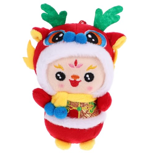 CHICAMPERA Chinesisches Neujahrs Kawaii Stofftier Anhänger Glücksbringer Dekoration Geschenk für Familie und Freunde von CHICAMPERA