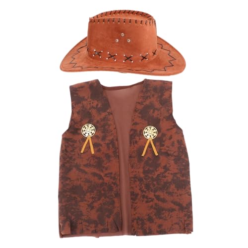 CHICAMPERA Cowboy Kostüm Set für Erwachsene Teiliges Western Outfit mit Braunem Cowboyhut und Xl Hemd für Partys und Festivals Bequem und für Halloween und Mottopartys CHICAMPERA Cowboy Kostüm Set für Erwachsene Teiliges Western Outfit mit Braunem Cowboyhut und Xl Hemd für Partys und Festivals Bequem und für Halloween und Mottopartys von CHICAMPERA