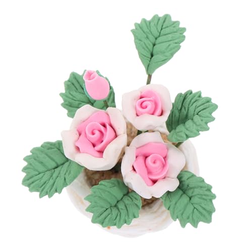 CHICAMPERA Dekoration Künstlicher Bonsai für Puppenhaus Realistische Pflanzenaccessoires für Miniaturlandschaften Handgefertigtes Deko Modell von CHICAMPERA