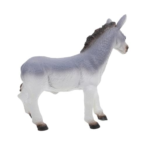 CHICAMPERA Stehendes Esel Spielzeug Realistisches Bauernhoftier Modell Aus Weichem Niedliches Kuscheltier Für Dekoration Für Zimmer Und Garten von CHICAMPERA