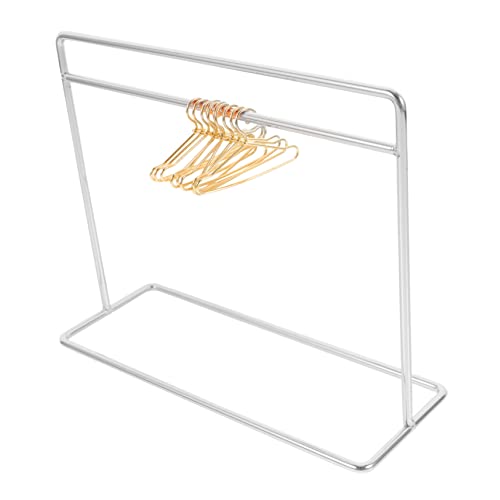 CHICAMPERA Dekoratives Mini Kleiderständer für Puppen mit Stabilen Kleiderbügeln für Puppenbekleidung Zubehör für Puppenhäuser und Aufbewahrung von Puppenoutfits Silber CHICAMPERA Dekoratives Mini Kleiderständer für Puppen mit Stabilen Kleiderbügeln für Puppenbekleidung Zubehör für Puppenhäuser und Aufbewahrung von Puppenoutfits Silber von CHICAMPERA