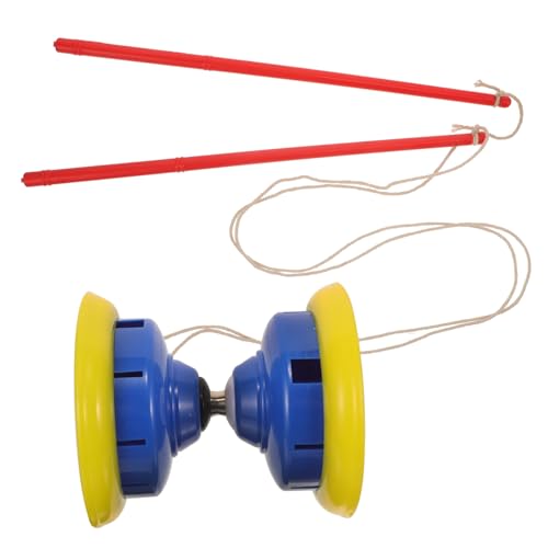 CHICAMPERA Diabolo mit DREI Lagern Chinesisches Fitnessspielzeug für Erwachsene für Anfänger Langlebig und Unterhaltsam Blaue Farbe Stäbe Zufälliger Farbe Zufällige Farbe Zufällige Farbe von CHICAMPERA