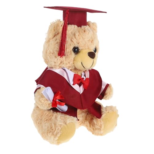 CHICAMPERA Doktoranzug Bär Puppe Plüsch Grad Bär Stoffbär Plüschtier Kleid Kappe Quaste Bär Absolvent Bär Plüschpuppen Abschluss Bären Abschluss Bär Puppe Plüschbären Rot Pp Baumwolle CHICAMPERA Doktoranzug Bär Puppe Plüsch Grad Bär Stoffbär Plüschtier Kleid Kappe Quaste Bär Absolvent Bär Plüschpuppen Abschluss Bären Abschluss Bär Puppe Plüschbären Rot Pp Baumwolle von CHICAMPERA