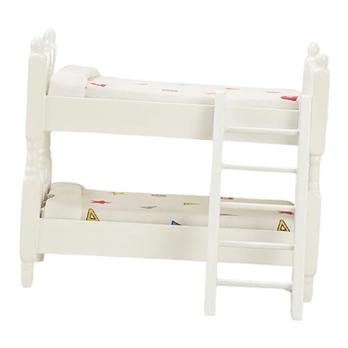 CHICAMPERA Doppelstockbett für Puppenhäuser Schlafzimmermöbel für Rollenspiele Leicht und Langlebig Kreative Puppenhaus Dekoration CHICAMPERA Doppelstockbett für Puppenhäuser Schlafzimmermöbel für Rollenspiele Leicht und Langlebig Kreative Puppenhaus Dekoration von CHICAMPERA
