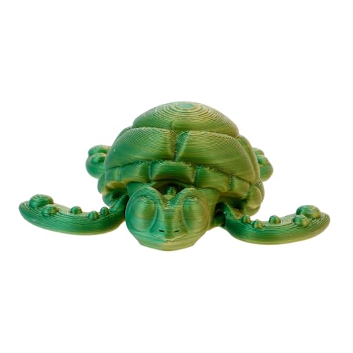 CHICAMPERA Drucke Meeresschildkröte mit Beweglichen Gelenken Realistisches Schildkrötenmodell zur Dekoration für Schreibtisch und Aquarium Kreative Dekofigur Traumhaftem Grün CHICAMPERA Drucke Meeresschildkröte mit Beweglichen Gelenken Realistisches Schildkrötenmodell zur Dekoration für Schreibtisch und Aquarium Kreative Dekofigur Traumhaftem Grün von CHICAMPERA