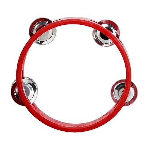 CHICAMPERA Einreihiges Holz Tambourin mit Glocken für Erwachsene Ergonomisches Design für Tanz und Musik Langlebiges Percussion Instrument aus Hochwertigem Holz CHICAMPERA Einreihiges Holz Tambourin mit Glocken für Erwachsene Ergonomisches Design für Tanz und Musik Langlebiges Percussion Instrument aus Hochwertigem Holz von CHICAMPERA