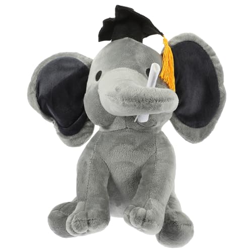 CHICAMPERA Elefant Puppe Abschluss Elefant Plüsch Elefantplüsch Abschluss-Elefanten- Abschluss Plüschtier groß Absolvent Stofftier Diplom-Puppe PP Baumwolle Grey CHICAMPERA Elefant Puppe Abschluss Elefant Plüsch Elefantplüsch Abschluss-Elefanten- Abschluss Plüschtier groß Absolvent Stofftier Diplom-Puppe PP Baumwolle Grey von CHICAMPERA