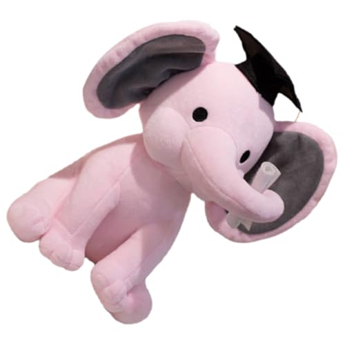 CHICAMPERA Elefant Puppe ausgestopft Schule Plüsch-Elefantenpuppe Abschlussgeschenke Elefantenspielzeug für Kleinkinder gefüllter Abschlusselefant PP Baumwolle Rosa CHICAMPERA Elefant Puppe ausgestopft Schule Plüsch-Elefantenpuppe Abschlussgeschenke Elefantenspielzeug für Kleinkinder gefüllter Abschlusselefant PP Baumwolle Rosa von CHICAMPERA