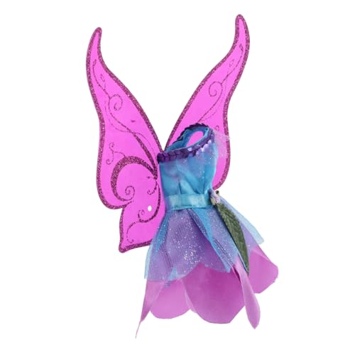 CHICAMPERA Elfenpuppenkleidung Puppe Feenflügel Feenkleid für Kleinkinder Fairy Kostüm Feenkleid geburtstagskleid pinkfarbene Feenflügel Erwachsene Feenflügel für Frauen Stoff CHICAMPERA Elfenpuppenkleidung Puppe Feenflügel Feenkleid für Kleinkinder Fairy Kostüm Feenkleid geburtstagskleid pinkfarbene Feenflügel Erwachsene Feenflügel für Frauen Stoff von CHICAMPERA