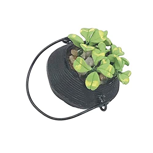 CHICAMPERA Entzückende Topfpflanze Tiny House Accessoires Mini -gartendekoration Miniatur-zubehör Miniaturen Mini-sukkulenten Mini- Klein Pflanzen Mikro Drinnen Winziges Grün Harz von CHICAMPERA