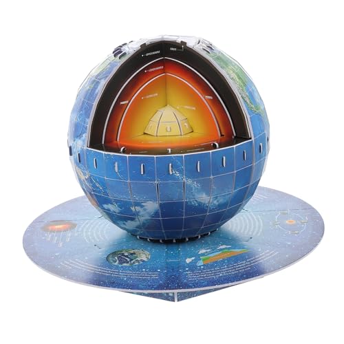 CHICAMPERA Erde Struktur Puzzle DIY Lernspielzeug für Pädagogisches Modell Kreativität und Kognitiven Fähigkeiten Sicher und Einfach Zusammenzubauen für Geburtstagsgeschenke von CHICAMPERA