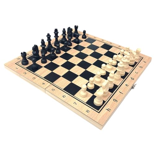 CHICAMPERA Faltbares Schachspiel für Tragbares Hochwertiges Schachbrett mit Praktischer Stabiler und Einfacher Handhabung für Junge Schachspieler und Reisen CHICAMPERA Faltbares Schachspiel für Tragbares Hochwertiges Schachbrett mit Praktischer Stabiler und Einfacher Handhabung für Junge Schachspieler und Reisen von CHICAMPERA