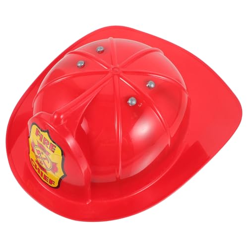 CHICAMPERA Feuerwehrmann Hut für Verkleidung Feuerwehrhelm für Rollenspiele Cosplay Zubehör für Feuerwehrmann Kostüme Langlebig und Unterhaltsam von CHICAMPERA