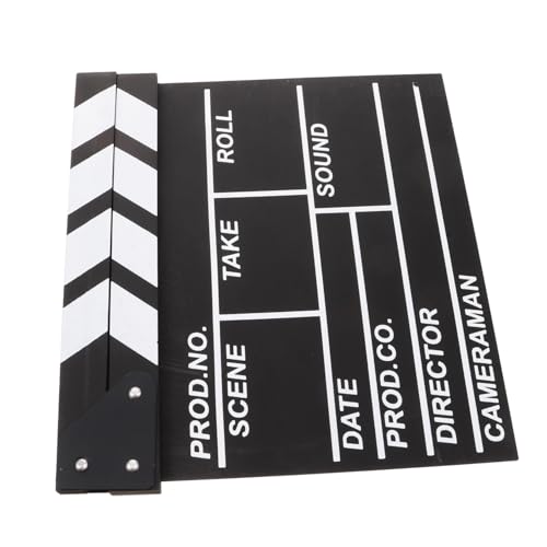 CHICAMPERA Filmklappe für Holz Clapboard zur Kreativen Denkens und Filmproduktion für Fotografie Zwecke Requisite für Junge Filmemacher von CHICAMPERA