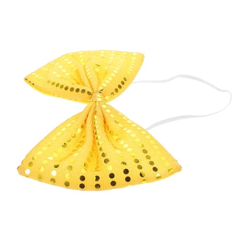 CHICAMPERA Fliege aus Pailletten Fliege mit Glitzer Performance-Fliege Urlaub Fliege Neuheit-Fliegen Fliege mit Pailletten paillettenfliegen für männer Funkelnde Fliege Polyester Golden von CHICAMPERA