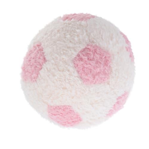 CHICAMPERA Fußballkissen Puppenkissen Gefülltes Fußballspielzeug Gefülltes Sportkissen Gefüllter Fußball Dekokissen Fußballzimmerdekor Fußballsachen Fußball Stofftier Plüsch Rosa von CHICAMPERA