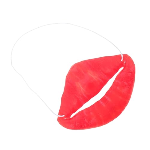 CHICAMPERA Halloween Lustige Requisiten Red Wurst Mund Spielzeug Masquerade Cosplay Lustige Rote Lippenmundbühne Performance Lip Mund Props Party Gunst von CHICAMPERA
