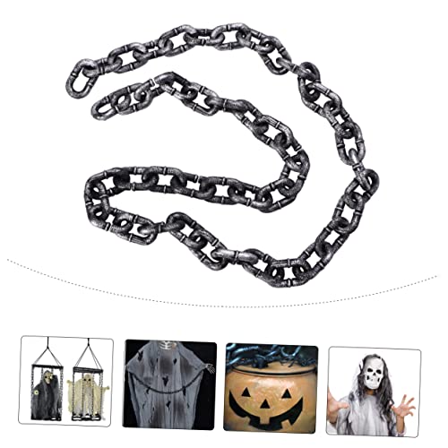 CHICAMPERA Halloween Requisiten Kette Lange Realistische Eisenkette für Kostüme für Halloween Partys Dekoration und Bühnenaufführungen CHICAMPERA Halloween Requisiten Kette Lange Realistische Eisenkette für Kostüme für Halloween Partys Dekoration und Bühnenaufführungen von CHICAMPERA
