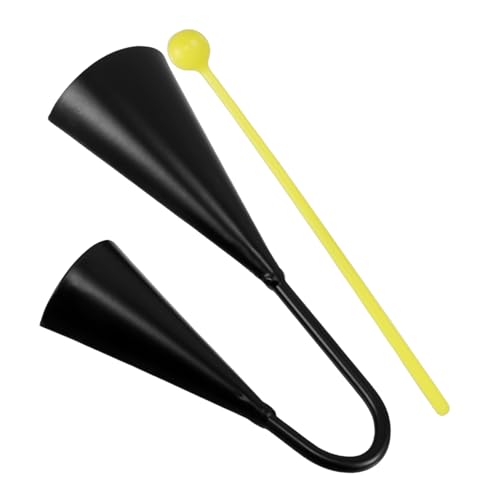 CHICAMPERA Handheld Zwei Agogo Glocke aus für Traditionelles Percussion Instrument zur Musikalischen von Kleinkindern Kinderfreundlich und Sicher der Anwendung CHICAMPERA Handheld Zwei Agogo Glocke aus für Traditionelles Percussion Instrument zur Musikalischen von Kleinkindern Kinderfreundlich und Sicher der Anwendung von CHICAMPERA