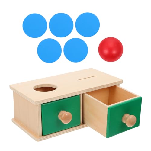 CHICAMPERA Holz Montessori Lernspielzeug Feinmotorik zur Hand Koordination für Kleinkinder Ab Monate mit Stabilem Sicherem Design und Pädagogischem Wert von CHICAMPERA