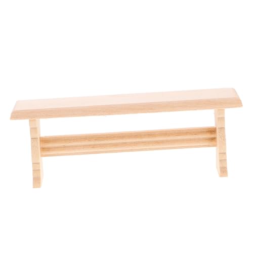 CHICAMPERA Holzbank Modell Dekorative Sitzgelegenheit für Puppenhaus Vielseitige Mini Möbel für Schlafzimmer Wohnzimmer und Realistische Holzoptik für DIY Projekte CHICAMPERA Holzbank Modell Dekorative Sitzgelegenheit für Puppenhaus Vielseitige Mini Möbel für Schlafzimmer Wohnzimmer und Realistische Holzoptik für DIY Projekte von CHICAMPERA