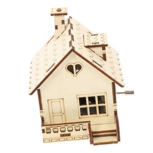 CHICAMPERA Holzspieluhr Ornament Kreative Retro Spieluhr im Hausdesign Partygeschenk oder Dekoration für Schreibtisch und Regal Langlebig und Platzsparend Perfektes CHICAMPERA Holzspieluhr Ornament Kreative Retro Spieluhr im Hausdesign Partygeschenk oder Dekoration für Schreibtisch und Regal Langlebig und Platzsparend Perfektes von CHICAMPERA