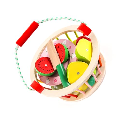 CHICAMPERA Holzspielzeug Obst Schneide Set mit Aufbewahrungskorb Pädagogisches Schneidespielzeug Handflexibilität Stabiles Kindersicheres Lernspielzeug für Jungen und Mädchen CHICAMPERA Holzspielzeug Obst Schneide Set mit Aufbewahrungskorb Pädagogisches Schneidespielzeug Handflexibilität Stabiles Kindersicheres Lernspielzeug für Jungen und Mädchen von CHICAMPERA