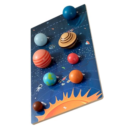CHICAMPERA Holzspielzeug Planeten Puzzle Montessori Pädagogisches Weltraum Lernspielzeug für Große Greifklötze Kognitives Sonnensystem Fördert Logisches Denken und Motorische Fähigkeiten CHICAMPERA Holzspielzeug Planeten Puzzle Montessori Pädagogisches Weltraum Lernspielzeug für Große Greifklötze Kognitives Sonnensystem Fördert Logisches Denken und Motorische Fähigkeiten von CHICAMPERA