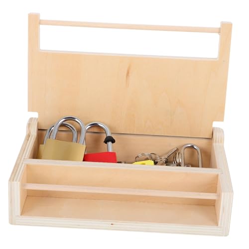 CHICAMPERA Holzspielzeug mit Schlüssel Lernspielzeug Konzentration und Geduld für Geeignet für Interaktive Familienspiele und Kreative Herausforderungen CHICAMPERA Holzspielzeug mit Schlüssel Lernspielzeug Konzentration und Geduld für Geeignet für Interaktive Familienspiele und Kreative Herausforderungen von CHICAMPERA