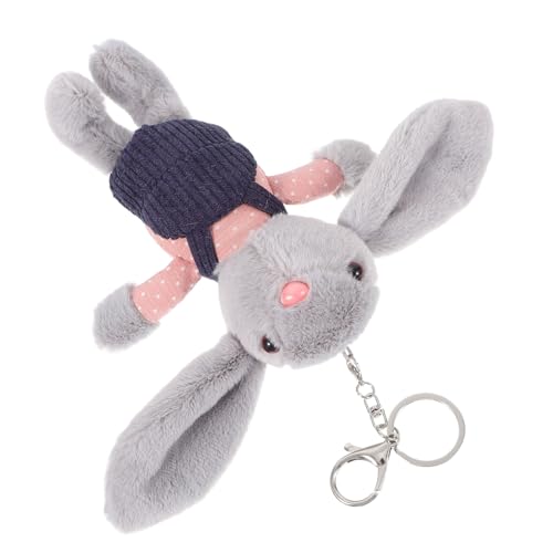 CHICAMPERA Kaninchen Plüschtier Flauschiger Schlüsselanhänger Hase Schlüsselanhänger Plüsch Süßes Kaninchen Plüschspielzeug für Babys interaktives Plüschtier Schlüsselspielzeug von CHICAMPERA