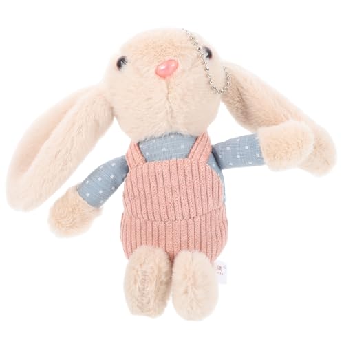 CHICAMPERA Kaninchen Plüschtier Flauschiger Schlüsselanhänger Kuscheltiere Masse Plüsch Schlüsselanhänger Ausgestopfter Hase Aus Plüsch Kuscheltiere Für Mädchen Hasen Mini-Sachen Kurzplüsch von CHICAMPERA