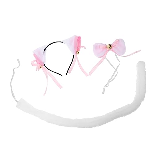 CHICAMPERA Katzenohren Haarreif Satz für Frauen Cosplay Zubehör mit Fliege für Halloween Karneval und Rollenspiele CHICAMPERA Katzenohren Haarreif Satz für Frauen Cosplay Zubehör mit Fliege für Halloween Karneval und Rollenspiele von CHICAMPERA