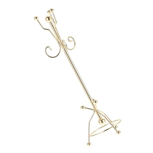 CHICAMPERA Kleiderregalspielzeug Miniatur-Kleiderständer aus Metall Puppenhaus-Aufhänger Mini-Kleiderbügel Schmuckgarderobe Mini -Kleiderbügel Puppenhaus Mini-Garderobe Puppenhausregal Golden CHICAMPERA Kleiderregalspielzeug Miniatur-Kleiderständer aus Metall Puppenhaus-Aufhänger Mini-Kleiderbügel Schmuckgarderobe Mini -Kleiderbügel Puppenhaus Mini-Garderobe Puppenhausregal Golden von CHICAMPERA