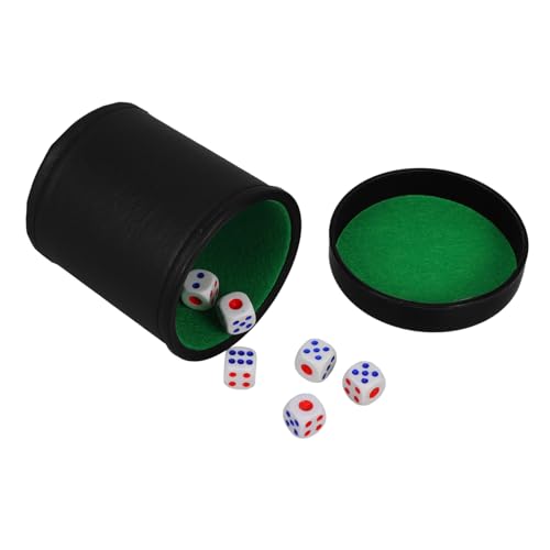 CHICAMPERA Kompakter Würfelbecher aus Grünem Kunstleder mit Innenseite und Deckel Würfeln für Leise Spielerfahrung für Würfelspiele und Partys CHICAMPERA Kompakter Würfelbecher aus Grünem Kunstleder mit Innenseite und Deckel Würfeln für Leise Spielerfahrung für Würfelspiele und Partys von CHICAMPERA