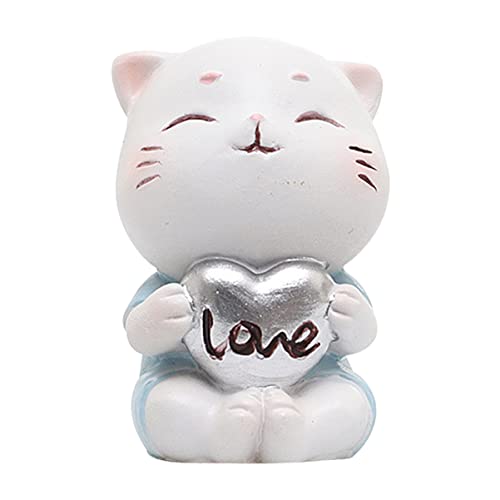 CHICAMPERA Kuchenverzierung Fee Kuchendekorationen Spielzeugkatze Hallo Kätzchen Kuchen Topper Oh Süße Tortenaufleger Gartenkatze Kleines Mädchen Party Kuchen-topper-kuchen Figuren Blue von CHICAMPERA