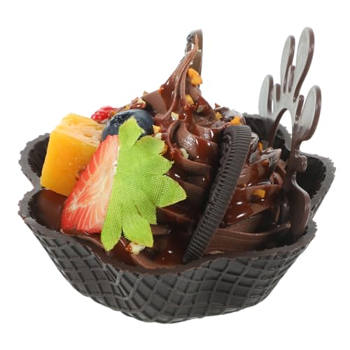 CHICAMPERA Künstliche Eistüte Modell Realistisches Dessert für Kreative Displays für Zuhause und Fotografie Lebensecht und Langlebig von CHICAMPERA