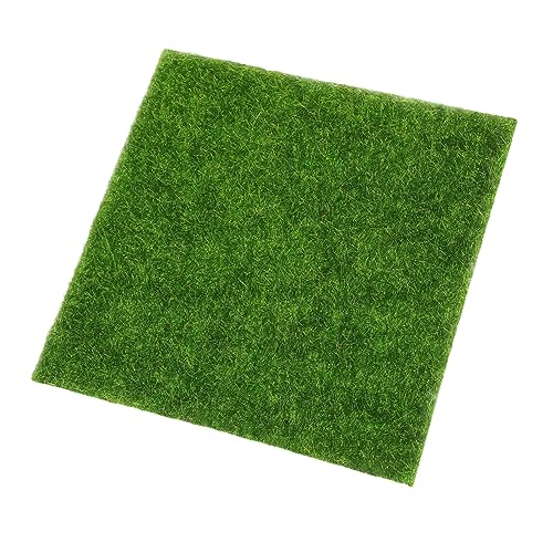 CHICAMPERA Künstliche Rasenmatte Kunstmoos für Miniatur Garten Dekoration für Puppenhäuser und Bastelarbeiten Realistische Grüne Matte für und Außenbereich von CHICAMPERA