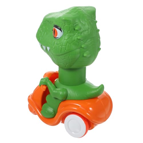 CHICAMPERA Lustiges Dinosaurier-spielzeugauto aus Stabilem Kunststoff Druckempfindliches Trägheitsfahrzeug Detailreiches Modell für Lernen und Sicher ohne Batterien für Jungen Ab Jahren von CHICAMPERA