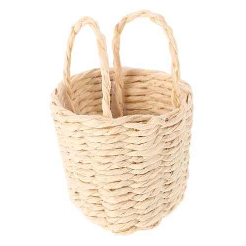 CHICAMPERA Mini-Aufbewahrung skorb Kleiner Korb Kleiner Einkaufskorb Kleiner Picknickkorb Körbe zum Sammeln von Eiern Kleiner Weidenkorb Mini-Eierkorb Puppenhaus-Einkaufskorb Rattan Beige CHICAMPERA Mini-Aufbewahrung skorb Kleiner Korb Kleiner Einkaufskorb Kleiner Picknickkorb Körbe zum Sammeln von Eiern Kleiner Weidenkorb Mini-Eierkorb Puppenhaus-Einkaufskorb Rattan Beige von CHICAMPERA